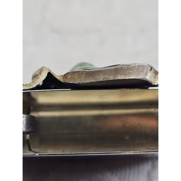 Gold and Sterling Silver Zippo Lighter Turquoise Inlay Limited Edition 44 of 500 - Picture 10 of 11